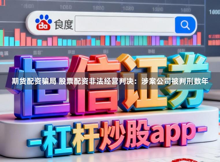 期货配资骗局 股票配资非法经营判决：涉案公司被判刑数年